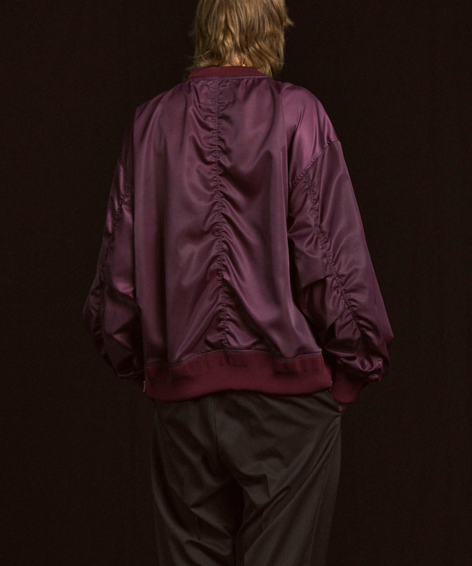 编织组合额叶套头衫