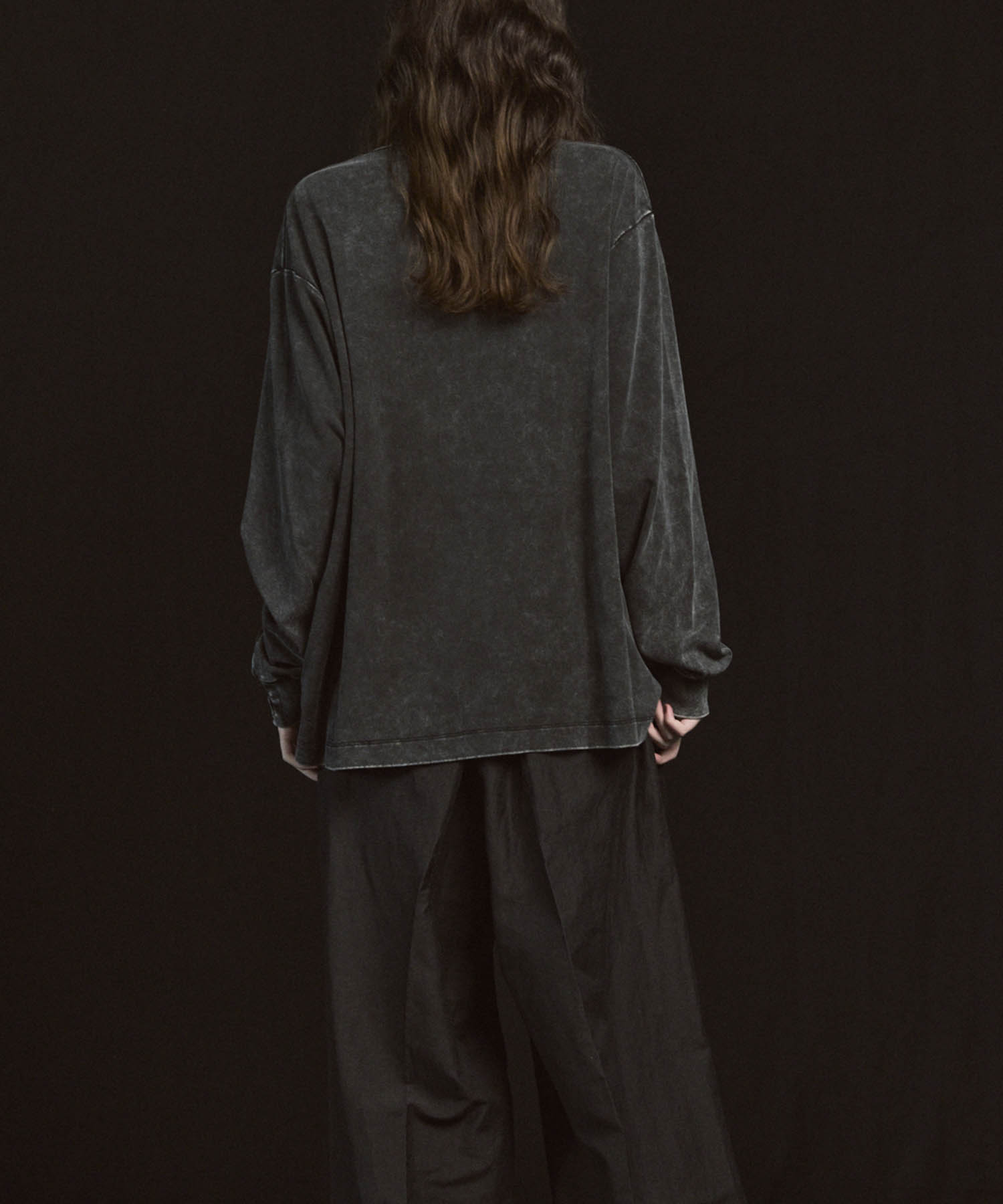 [ex] Prime-Ore-Ore-Ore-Ore-Over Smooth Crew Neck长袖T恤