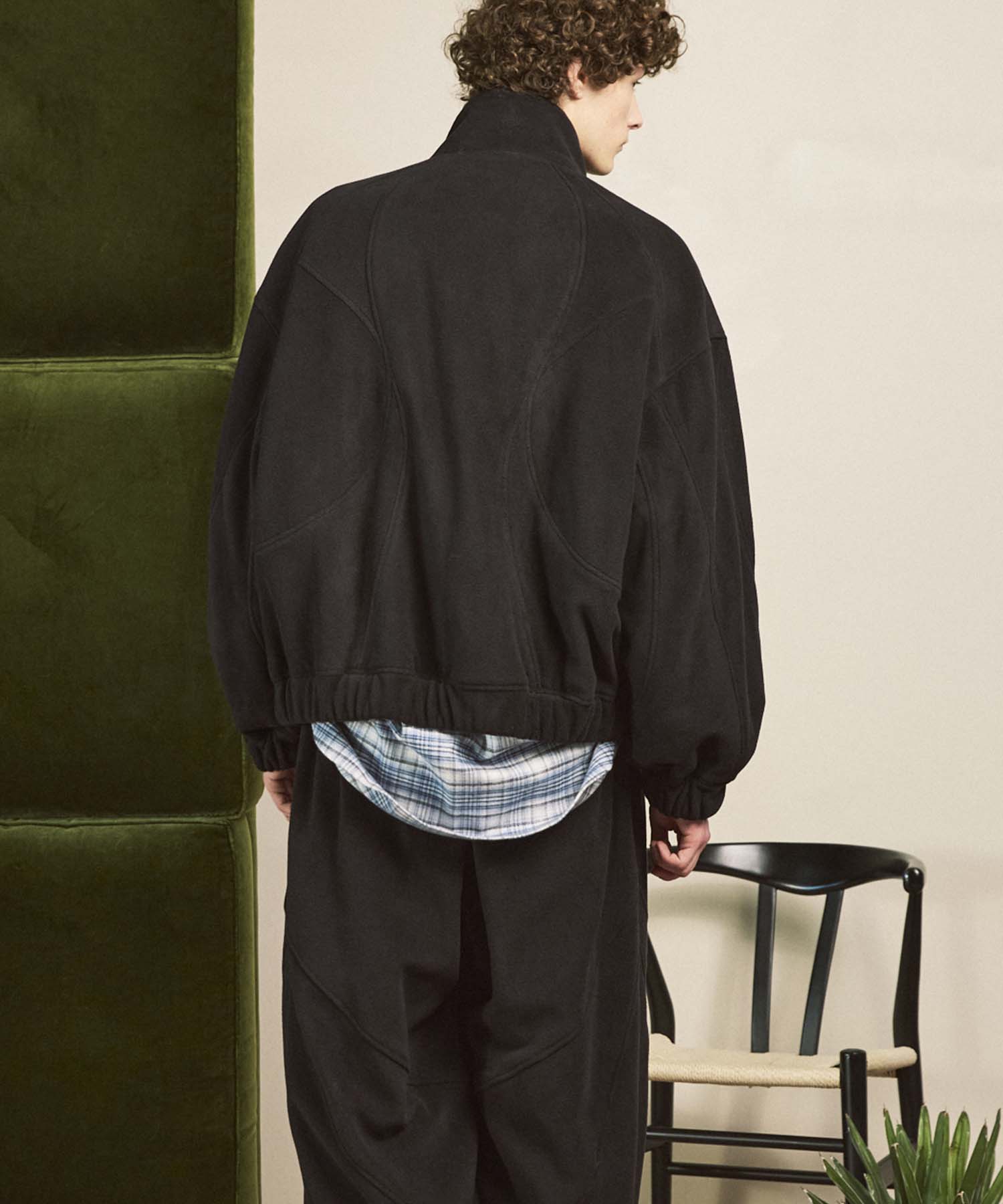 Prime-Over Denim Switching Blouson