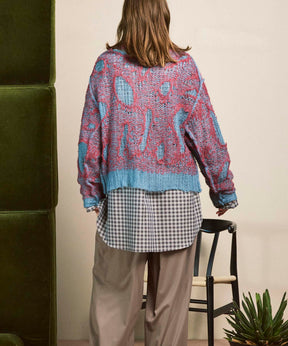 Mohair Sheer V-Neck 니트 풀오버