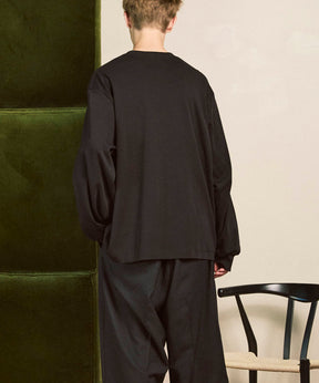 [ex] Prime-Over光滑的船员脖子长袖T恤