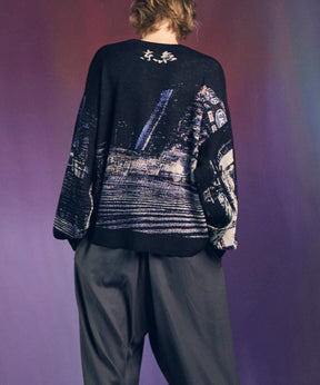 [City Series] "Scramble"Prime-Over Crew Neck Knit Pullover