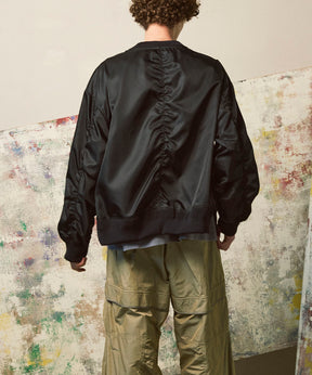 编织组合额叶套头衫