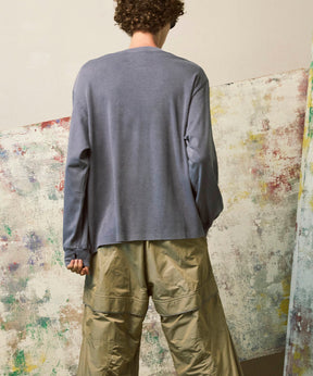 [ex] Prime-Ore-Ore-Ore-Ore-Over Smooth Crew Neck长袖T恤