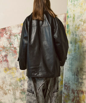 [25AW 사전 주문] 양 가죽 차 코트