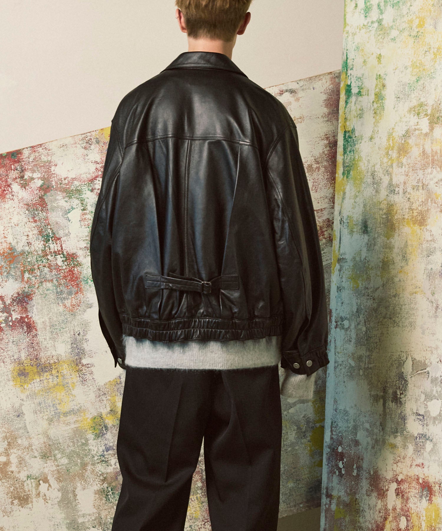 【値下】オーバーレザージャケット/MAISON SPECIAL MAISON SPECIAL（メゾンスペシャル）の「Over Leather Blouson