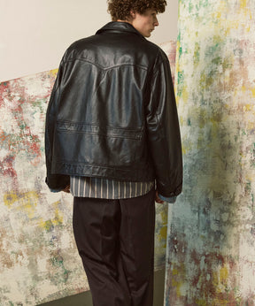 [25AW 사전 주문] 양 가죽 테일러드 더블 라이더 재킷