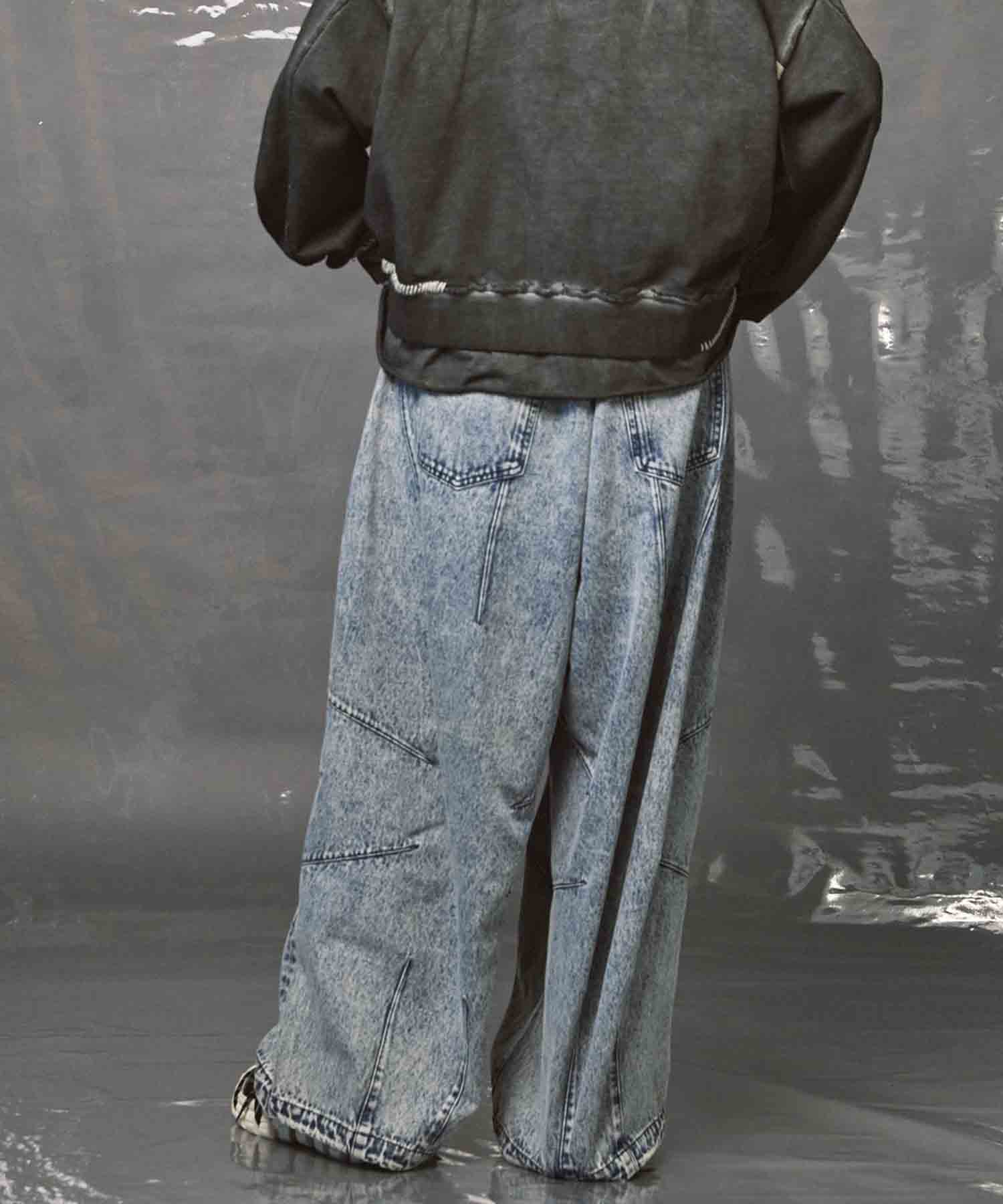 Prime-Wide Denim Balloon Pants