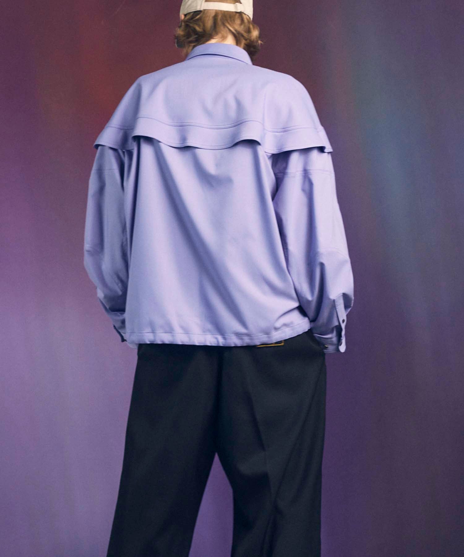 Prime-Over Curved Curve switching Regular Collar Shirt (Copy)