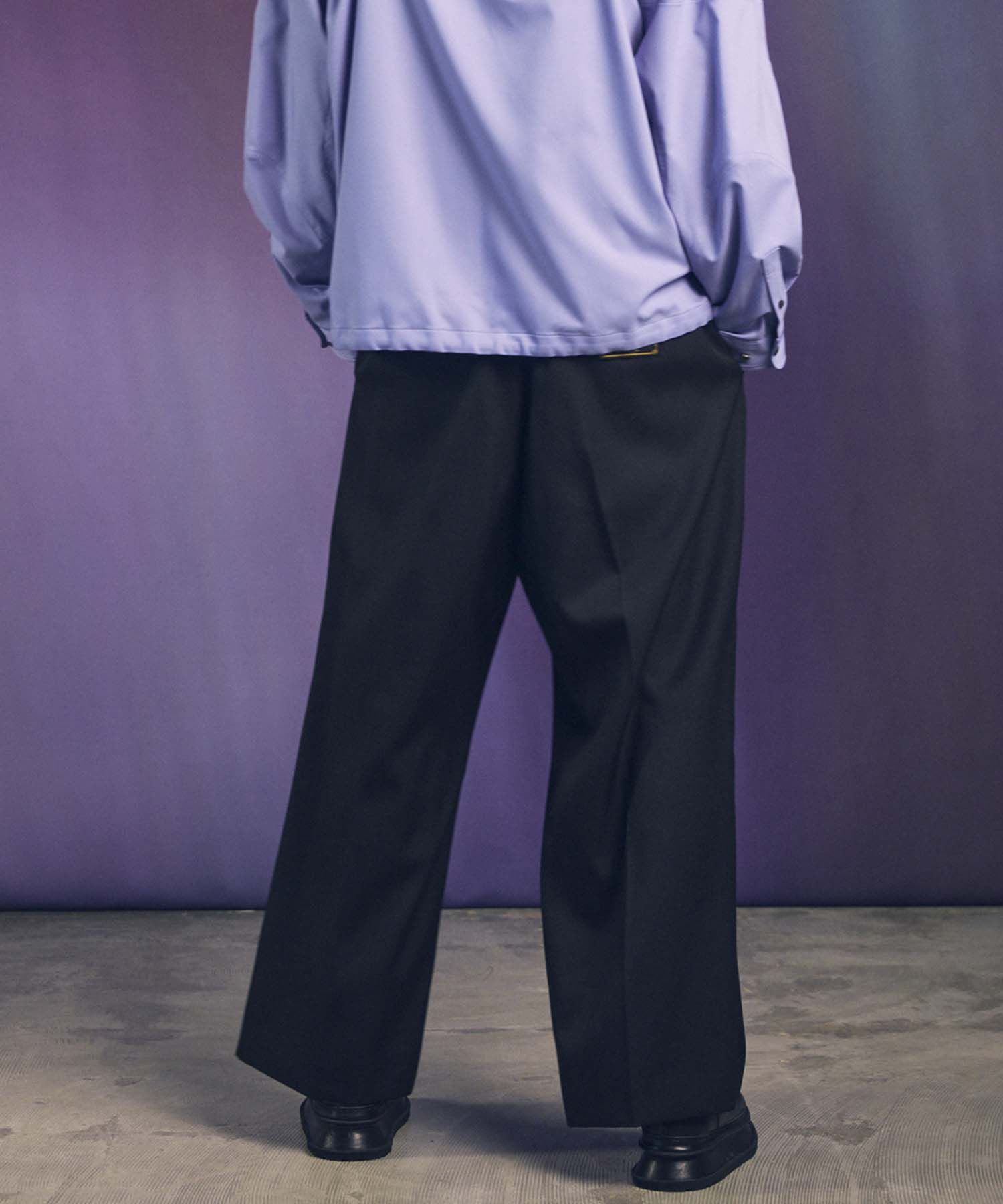 4 가지 색상 샹 브레이 세탁 가능한 양모 프라임 전역의 두 개의 턱 넓은 바지