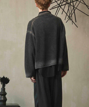 Gradation Short Length Prime-Over V-Neck Knit Pullover