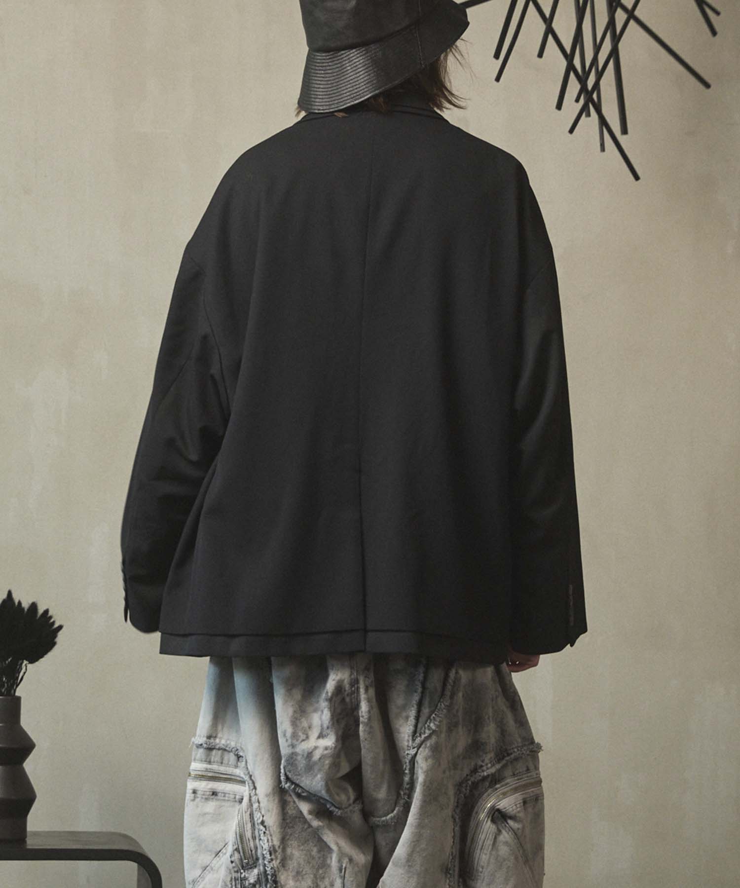 Prime-Over Layering Double Breasted Tailored Jacket