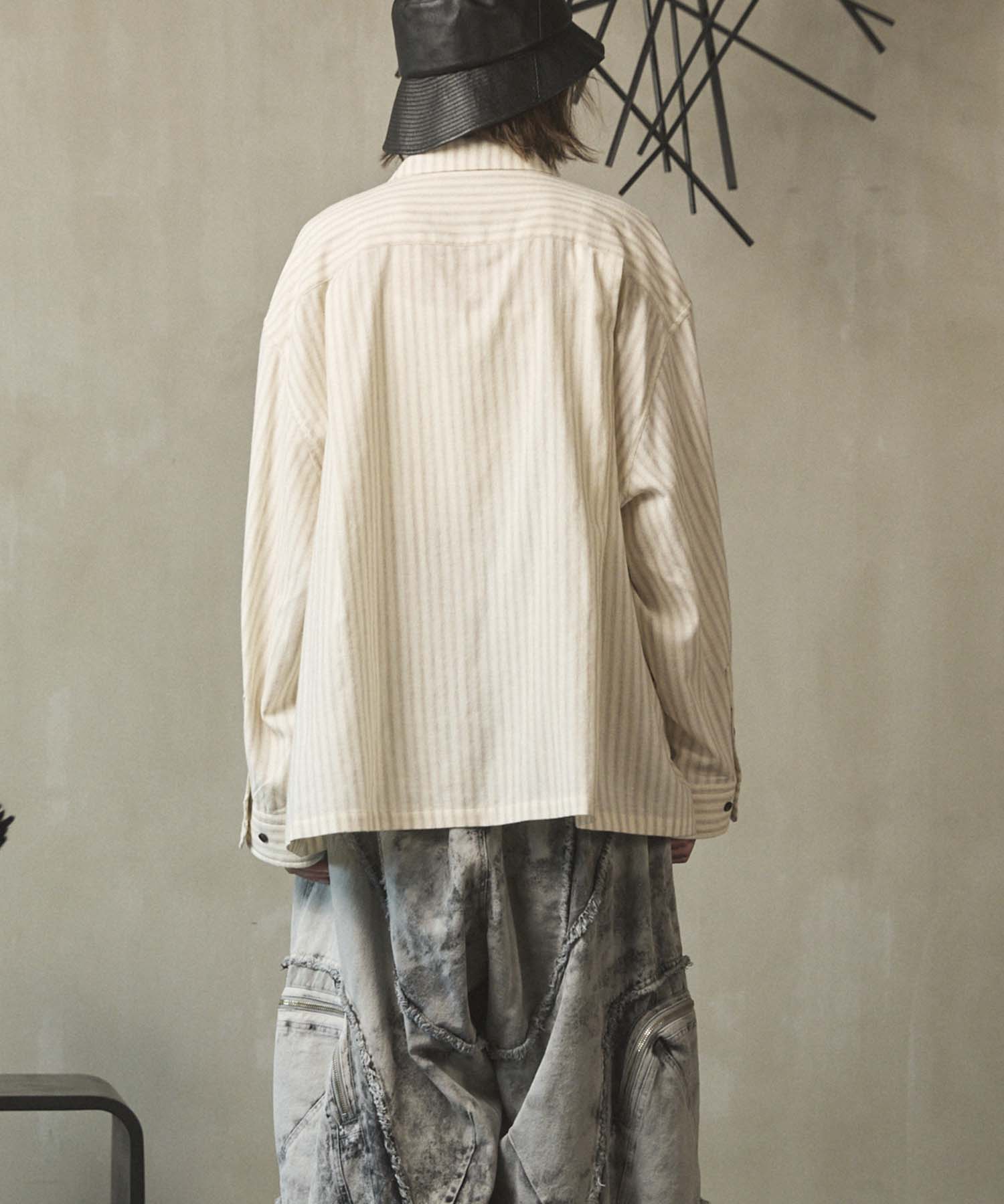 [Sales open at 12:00 on Saturday, September 13th] [Italian Dead Stock Fabric] Prime-Over 2way Zip Shirts