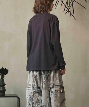 Artist Graphical Embroidery Prime-Over Crew Neck Long Sleeve T-Shirt