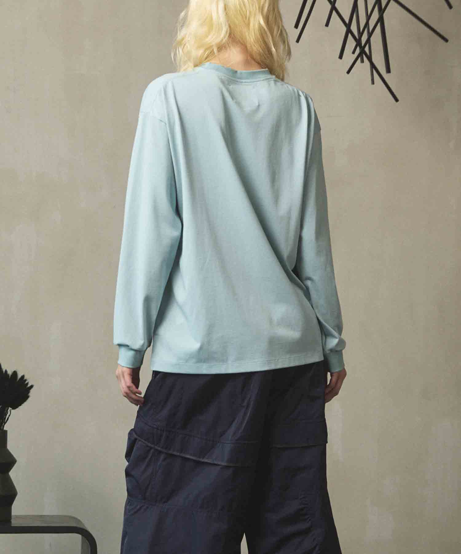 Artist Graphical Embroidery Prime-Over Crew Neck Long Sleeve T-Shirt