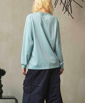 Artist Graphical Embroidery Prime-Over Crew Neck Long Sleeve T-Shirt