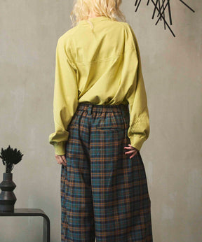 Curve switching Prime-Over Henry Neck Long Sleeve T-Shirt