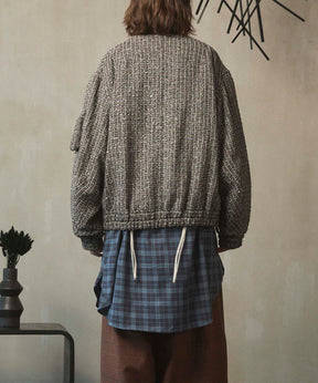 [Sale starts at 12:00 pm on Saturday, September 13th] [Italian Dead Stock Fabric] Prime-Over MA-1 Bomber Jacket