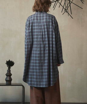 [Sales open at 12:00 on Saturday, September 13th] [Italian Dead Stock Fabric] Prime-Over Maxi Shirts Coat