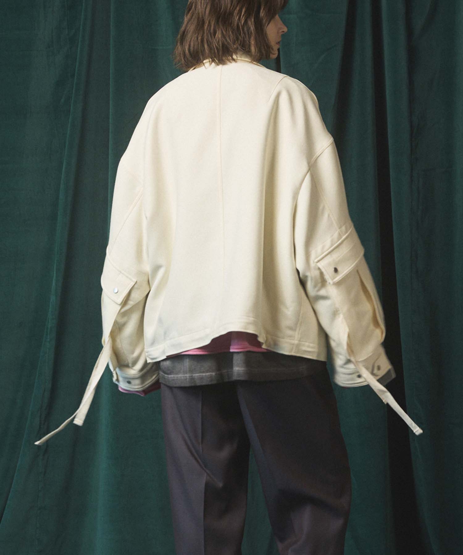 Prime-Over Cargo Big Poket Stand Collar Blouson