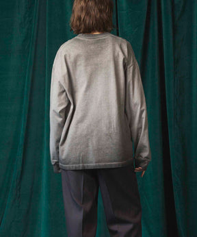 Gradation Dyed Prime-Over Crew Neck Long Sleeve T-Shirt