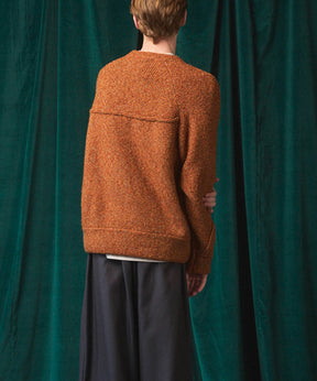 Gradation Short Length Prime-Over V-Neck Knit Pullover