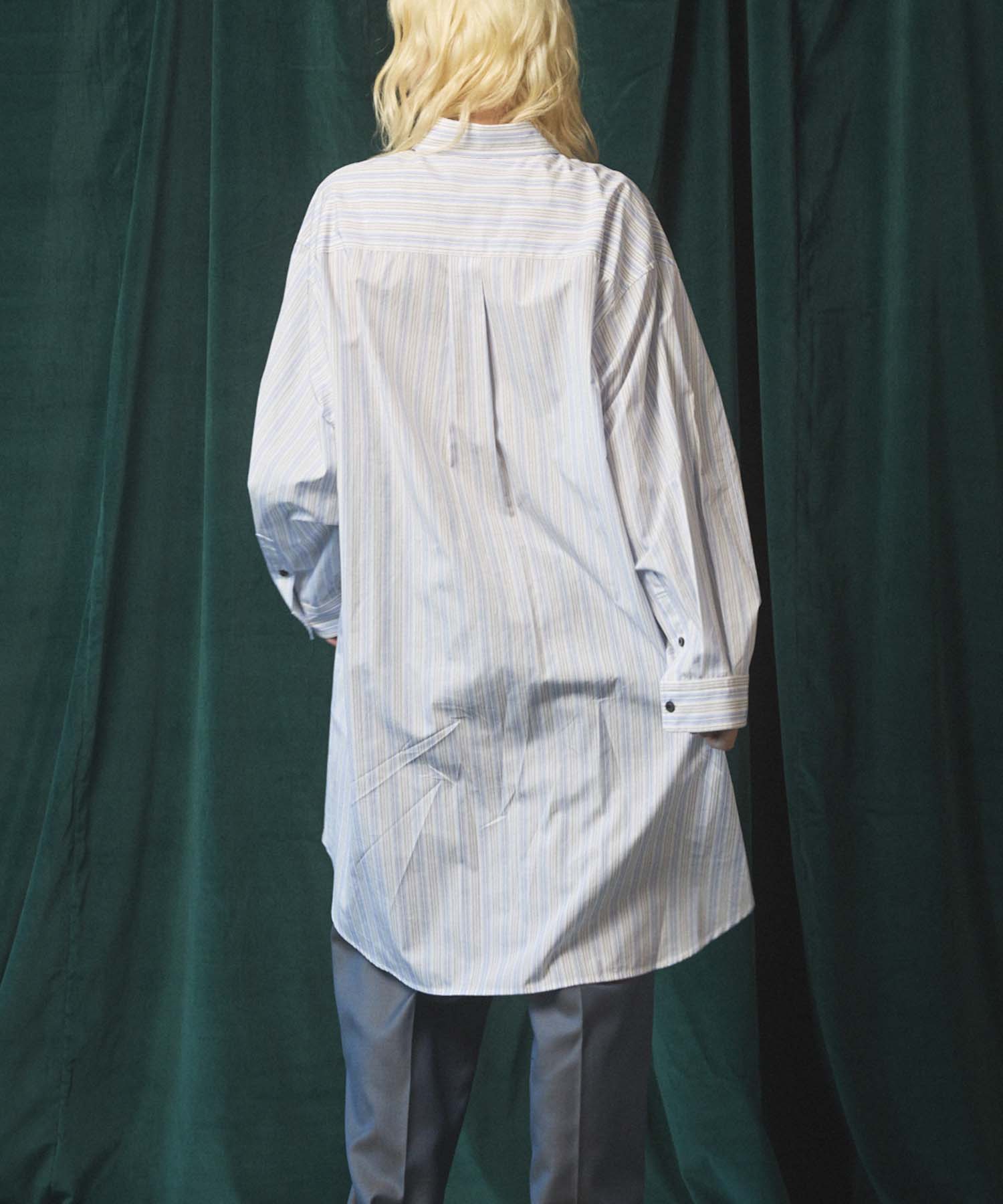 [Sales open at 12:00 on Saturday, September 13th] [Italian Dead Stock Fabric] Prime-Over Maxi Shirts Coat
