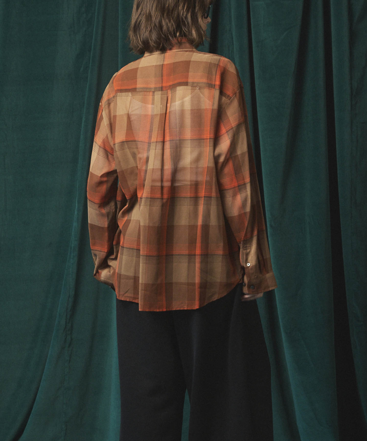 Prime-Over Cotton Organdy 일반 칼라 셔츠를 확인하십시오