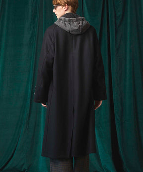 Super140s Prime-Over Melton Balmachan Coat