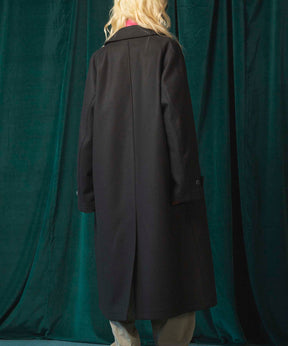 Super140s Prime-Over Melton Balmachan Coat