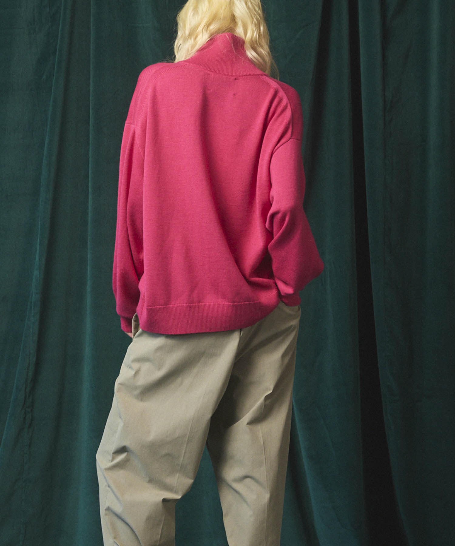 [25AW PRE-ORDER] Cashfeel Extra Fine Merino Wool Prime-Over Half Zip Knit Pullover