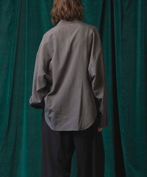 Radial Darts Prime-Over Open Collar Shirt