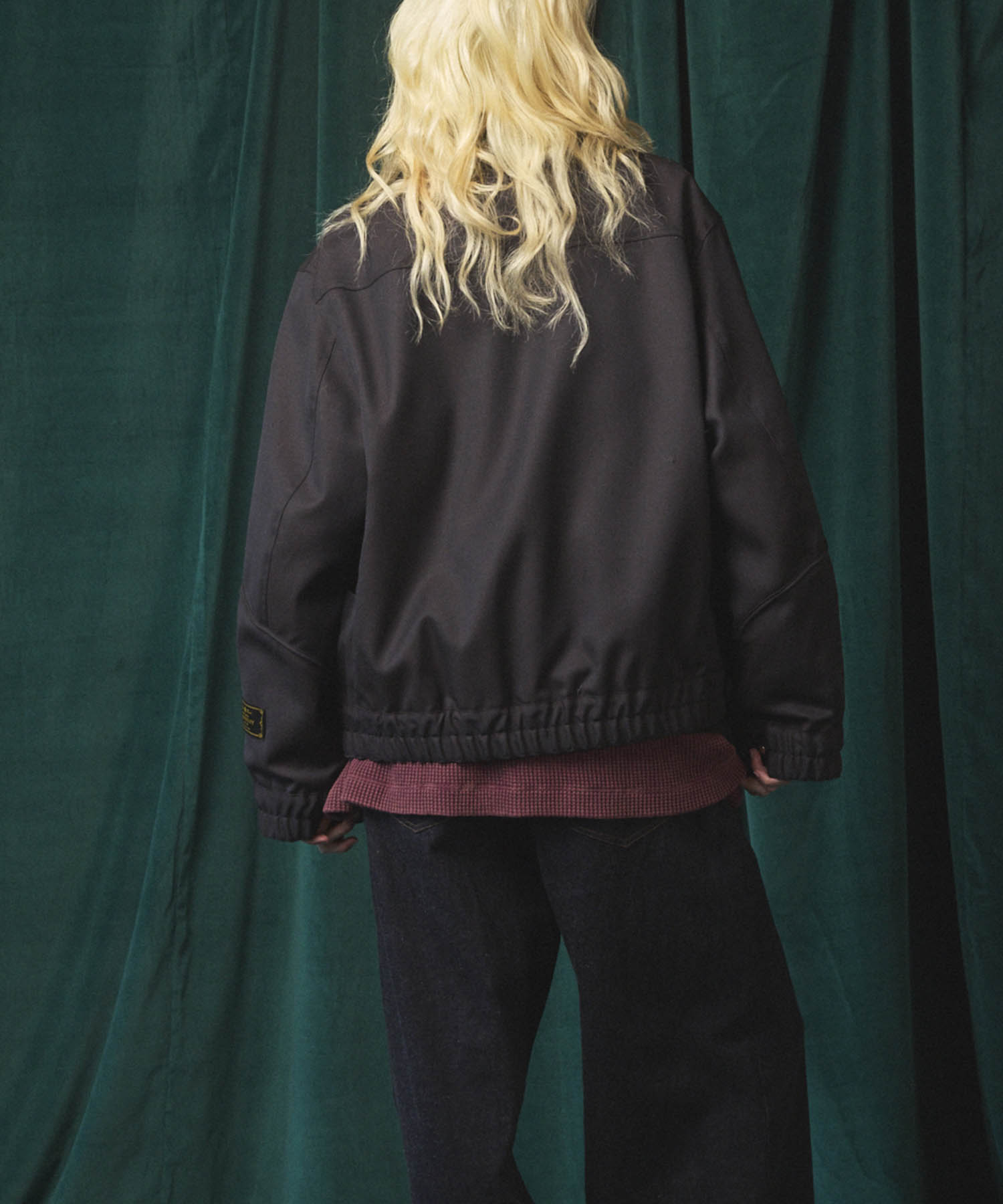 4 Colors Chambray Washable Wool Prime-Over Blouson