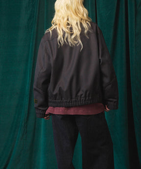 4 Colors Chambray Washable Wool Prime-Over Blouson