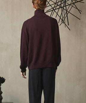 [25AW PRE-ORDER] Cashfeel Extra Fine Merino Wool Prime-Over Half Zip Knit Pullover