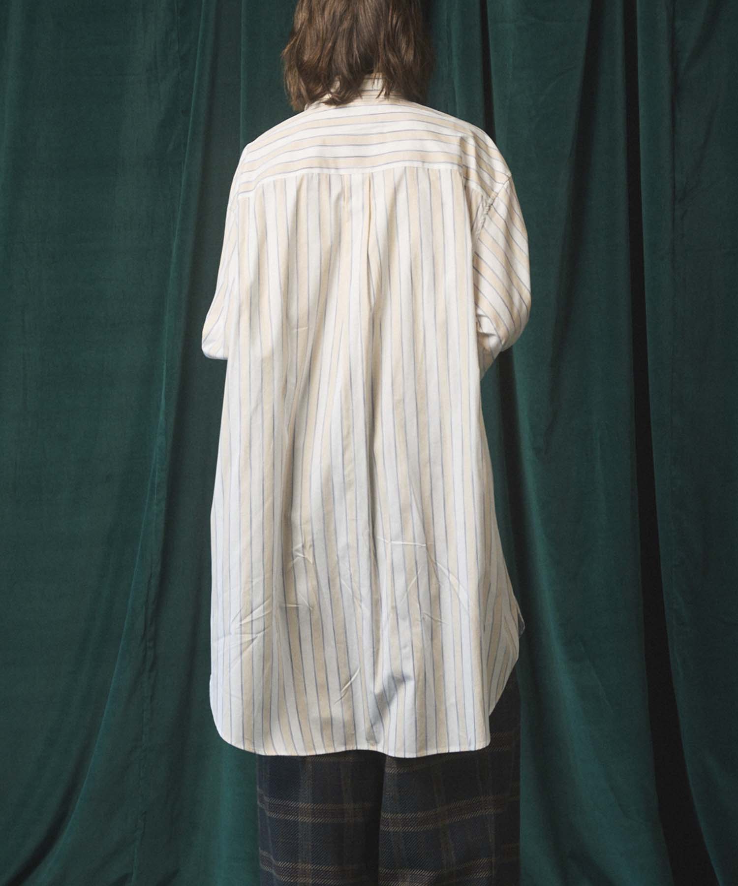 [Sales open at 12:00 on Saturday, September 13th] [Italian Dead Stock Fabric] Prime-Over Maxi Shirts Coat