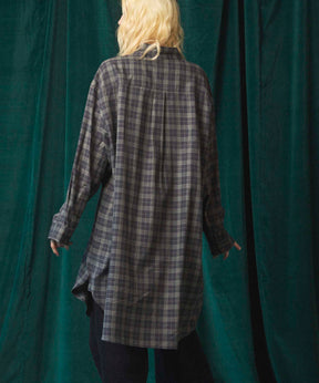 [Sales open at 12:00 on Saturday, September 13th] [Italian Dead Stock Fabric] Prime-Over Maxi Shirts Coat