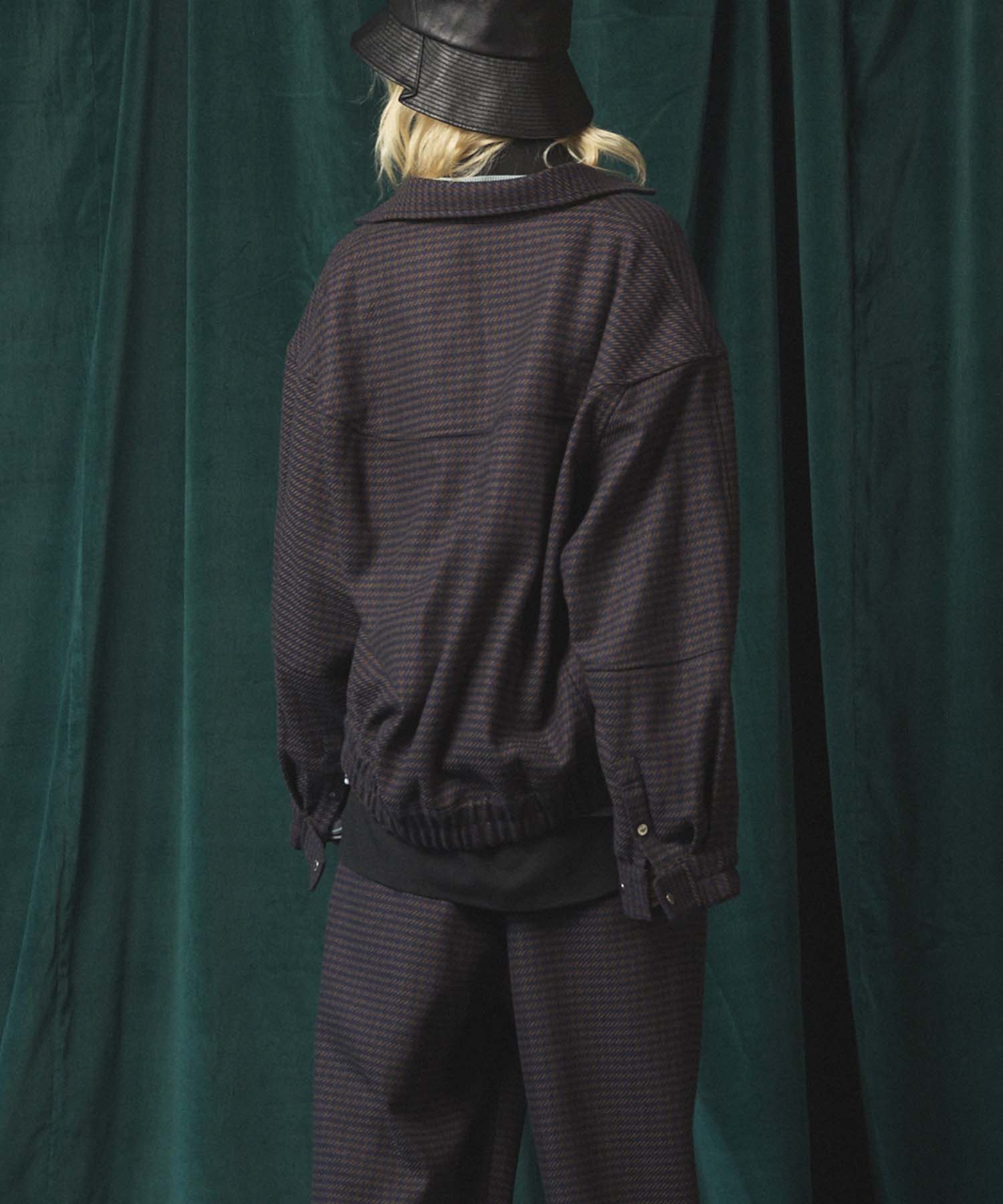 [Sale starts at 12:00 pm on Saturday, September 13th] [Italian Dead Stock Fabric] Prime-Over Curved Shirts Blouson