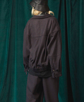 [Sale starts at 12:00 pm on Saturday, September 13th] [Italian Dead Stock Fabric] Prime-Over Curved Shirts Blouson