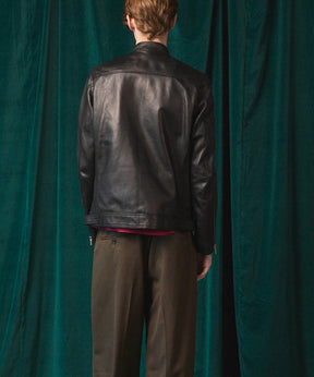 Dress-Fit Sheep Leather Single Rider Jacket