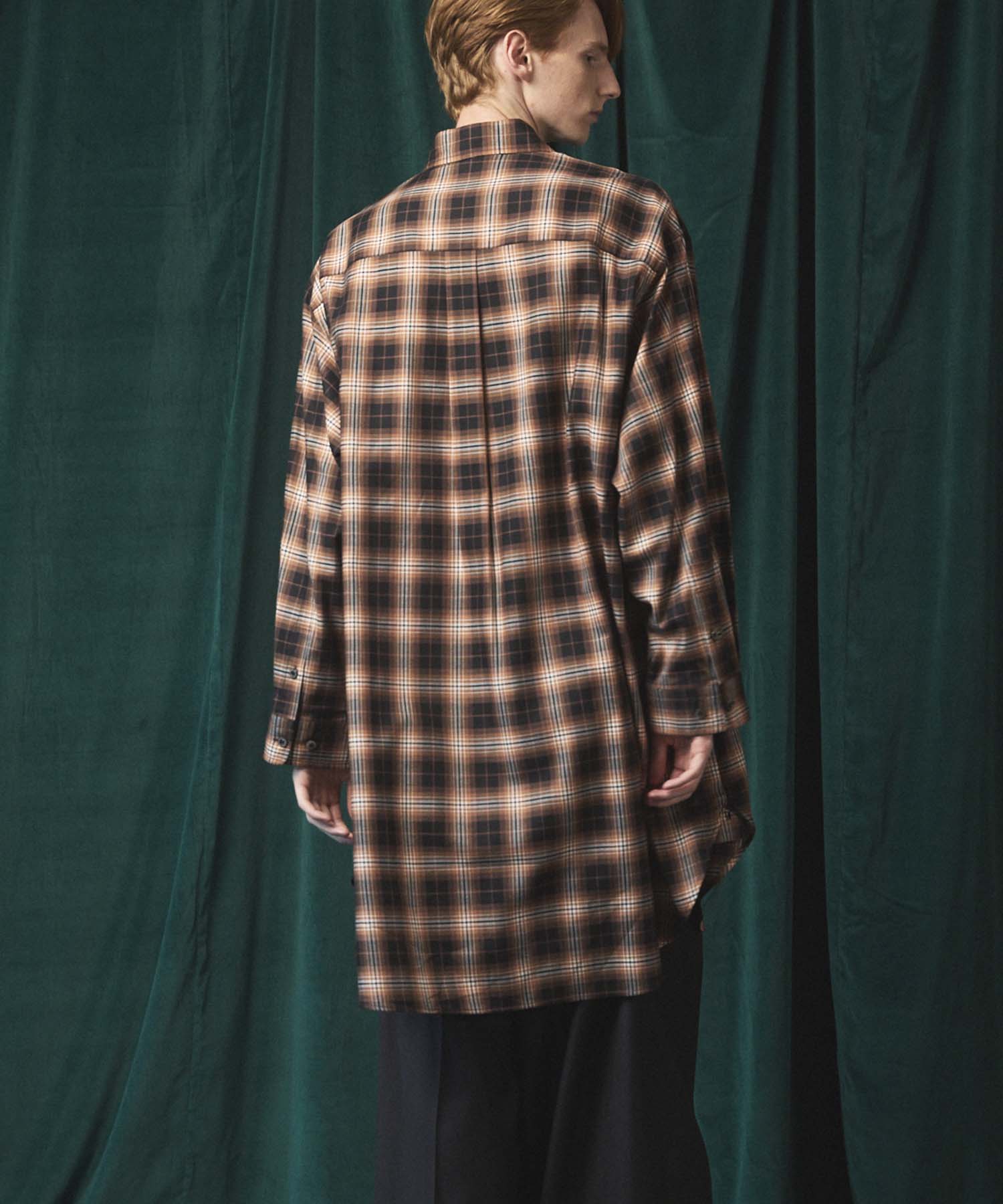 [Sales open at 12:00 on Saturday, September 13th] [Italian Dead Stock Fabric] Prime-Over Maxi Shirts Coat