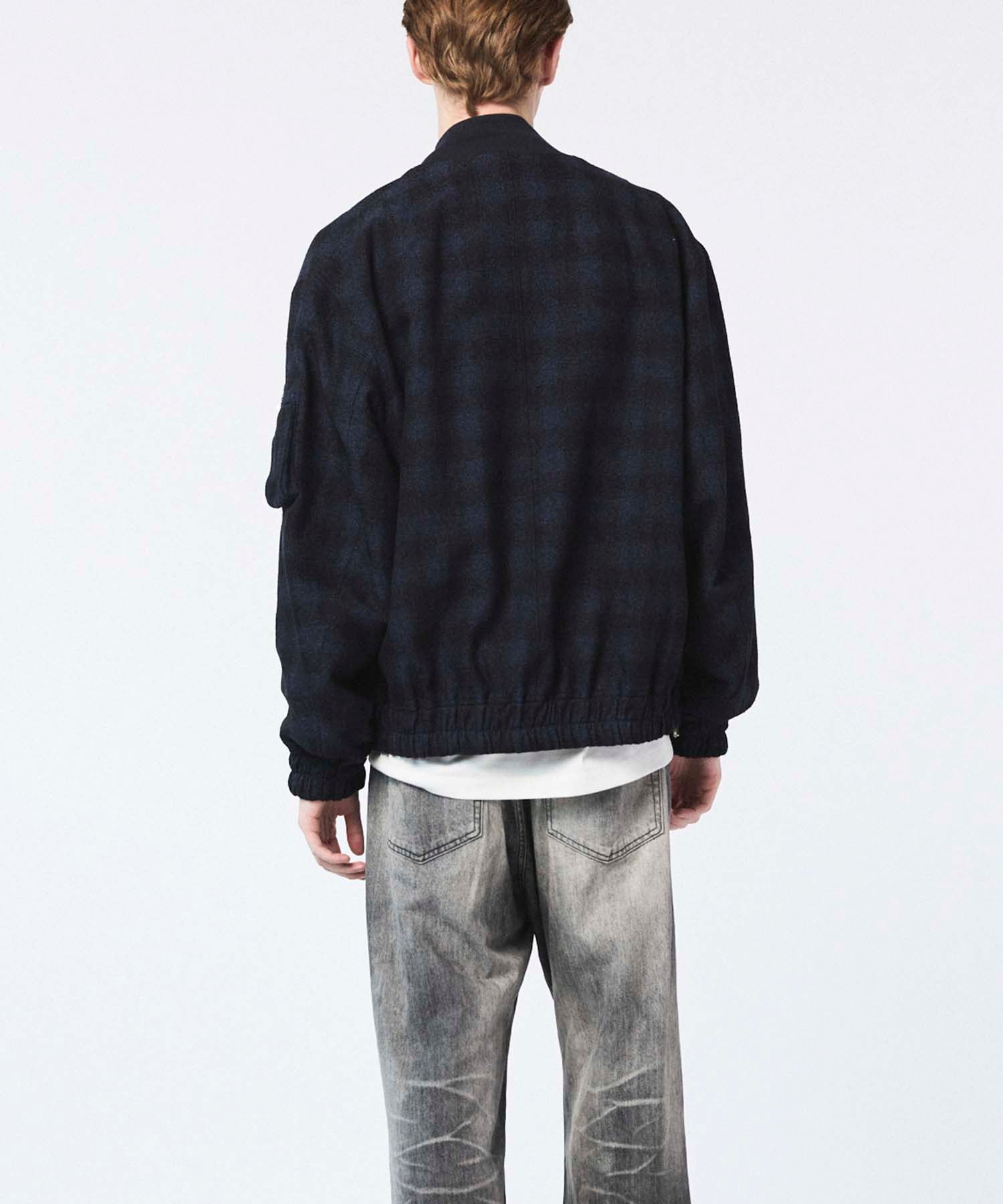 [Sale starts at 12:00 pm on Saturday, September 13th] [Italian Dead Stock Fabric] Prime-Over MA-1 Bomber Jacket