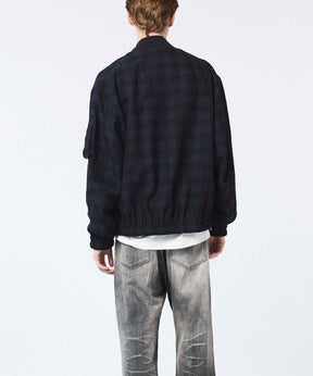 [Sale starts at 12:00 pm on Saturday, September 13th] [Italian Dead Stock Fabric] Prime-Over MA-1 Bomber Jacket