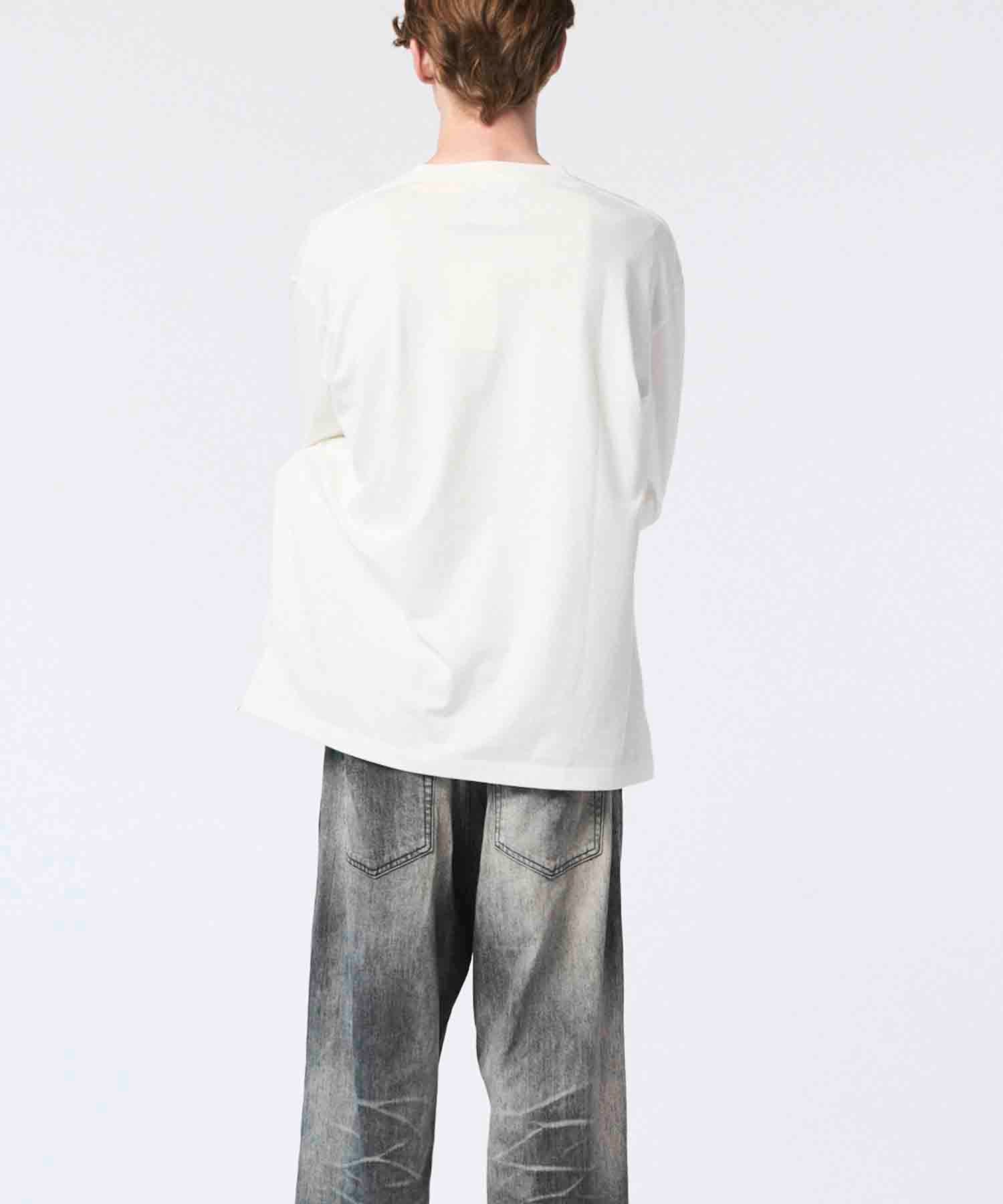 Artist Graphical Embroidery Prime-Over Crew Neck Long Sleeve T-Shirt