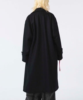 Super140s Prime-Over Melton Double Breasted Coat