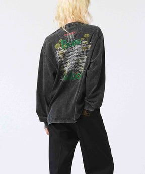 Artist Graphical Embroidery Prime-Over Crew Neck Long Sleeve T-Shirt