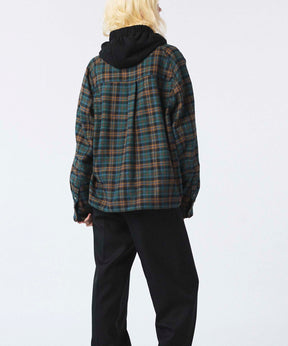 [Sale starts at 12:00 pm on Saturday, September 13th] [Italian Dead Stock Fabric] Prime-Over Curved Pocket Shirts Blouson