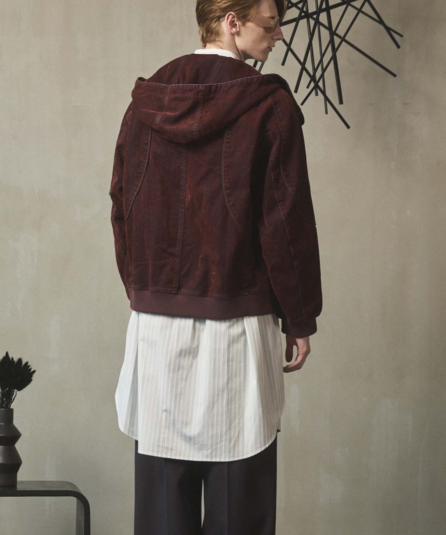 Different Material Docking Prime-Over Military Blouson