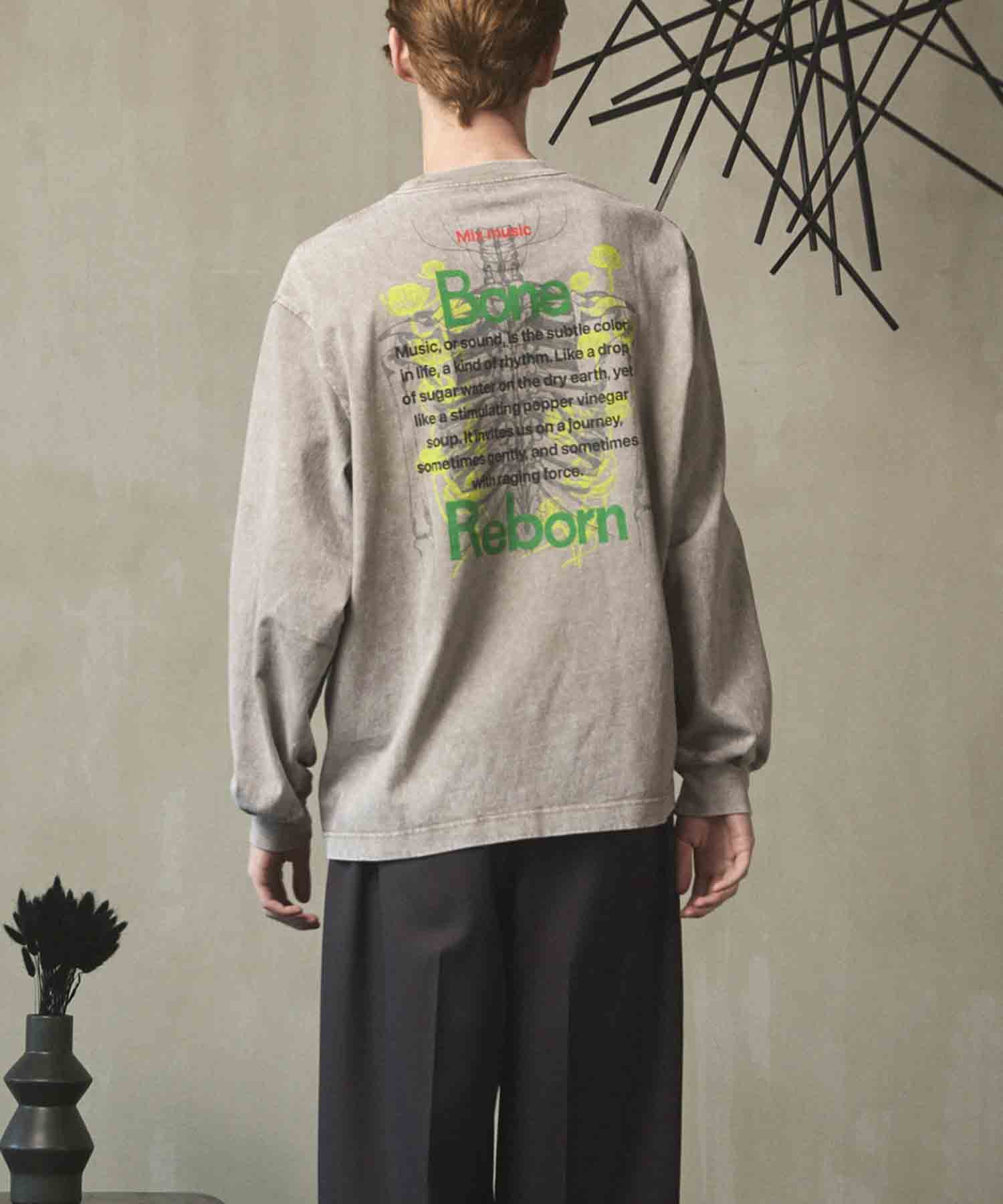 Artist Graphical Embroidery Prime-Over Crew Neck Long Sleeve T-Shirt