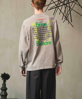 Artist Graphical Embroidery Prime-Over Crew Neck Long Sleeve T-Shirt